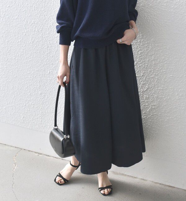 SHIPS any「SHIPS any:〈洗濯機可能〉ドライタッチ ギャザー キュロット パンツ」|その他|