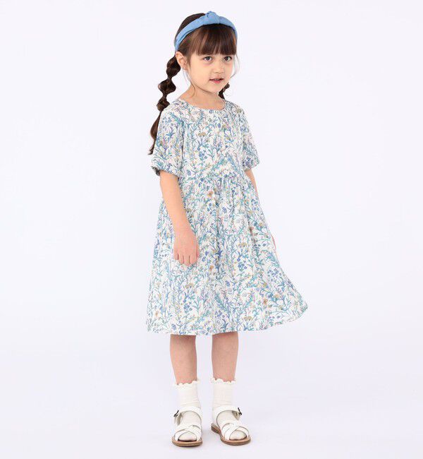 SHIPS KIDS「SHIPS KIDS:100～130cm / リバティ 半袖 ワンピース」|ワンピース|