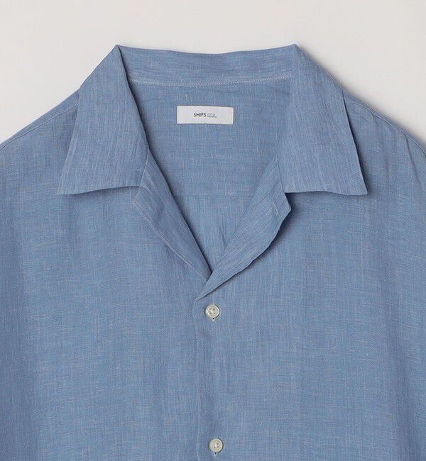 SHIPS any「SHIPS any: ピュアリネン キャンプポケット ハーフスリーブ オープン シャツ◇」|シャツ・ブラウス|