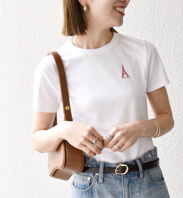 SHIPS any「【SHIPS any別注】PETIT BATEAU: ロゴ プリント コンパクト TEE 25SS」|Tシャツ・カットソー|