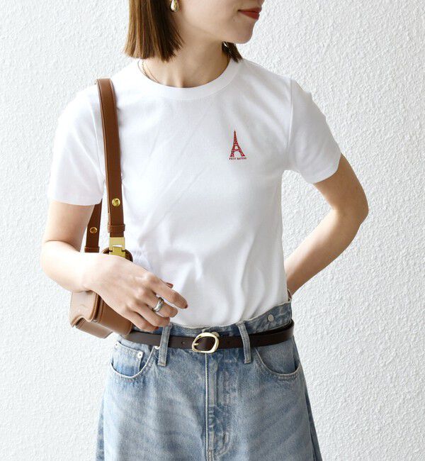 SHIPS any「【SHIPS any別注】PETIT BATEAU: ロゴ プリント コンパクト TEE 25SS」|Tシャツ・カットソー|