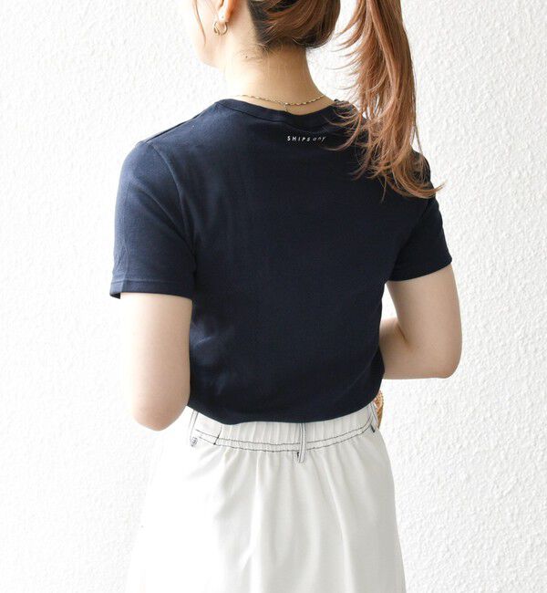 SHIPS any「【SHIPS any別注】PETIT BATEAU: ロゴ プリント コンパクト TEE 25SS」|Tシャツ・カットソー|