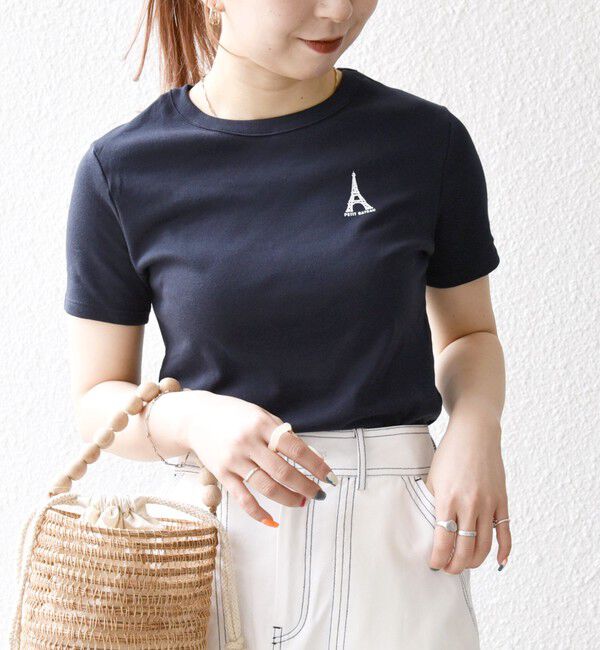 SHIPS any「【SHIPS any別注】PETIT BATEAU: ロゴ プリント コンパクト TEE 25SS」|Tシャツ・カットソー|