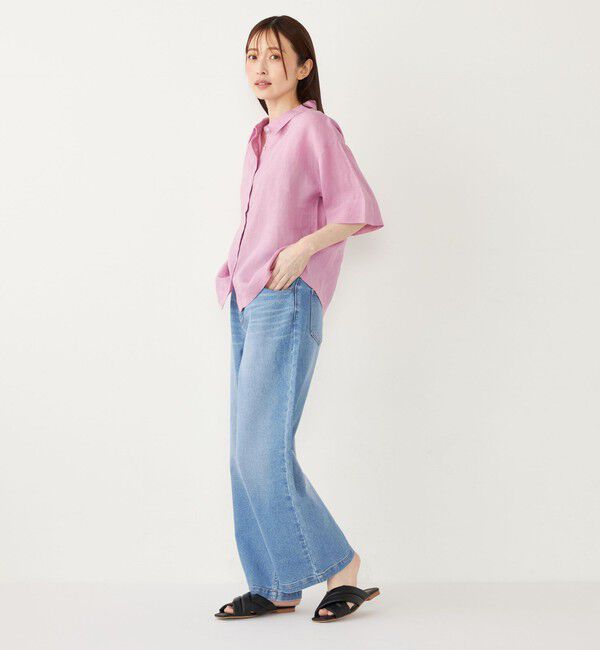 SHIPS Colors 「SHIPS Colors:〈洗濯機可能〉ユーロリネン (EURO Linen) ボクシー シャツ◇」|シャツ・ブラウス|