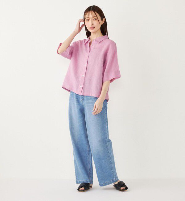 SHIPS Colors 「SHIPS Colors:〈洗濯機可能〉ユーロリネン (EURO Linen) ボクシー シャツ◇」|シャツ・ブラウス|