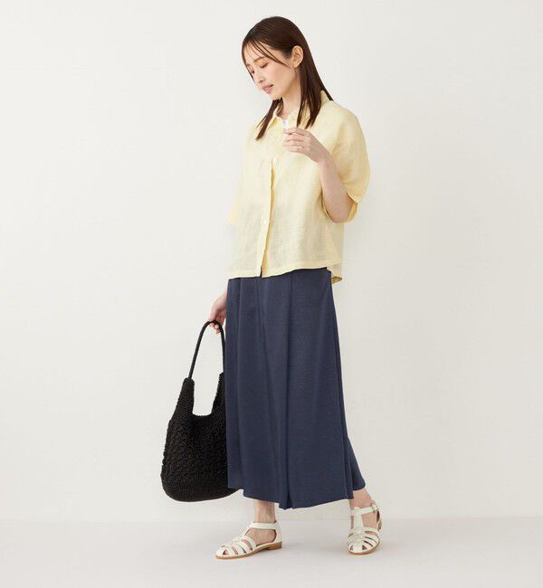 SHIPS Colors 「SHIPS Colors:〈洗濯機可能〉ユーロリネン (EURO Linen) ボクシー シャツ◇」|シャツ・ブラウス|