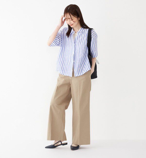 SHIPS Colors 「SHIPS Colors:〈洗濯機可能〉ユーロリネン (EURO Linen) ボクシー シャツ◇」|シャツ・ブラウス|