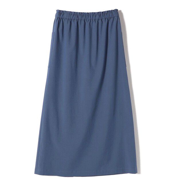 SHIPS for women「〈手洗い可能〉麻混 ストレッチ ドロスト Aライン スカート」|台形|