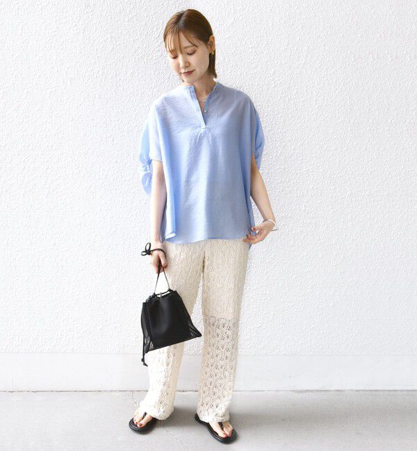 SHIPS for women「〈手洗い可能〉ラッセル レース イージー パンツ」|その他|