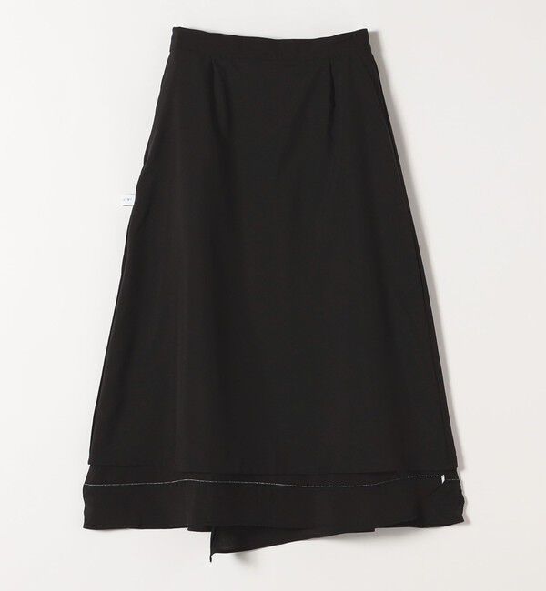 quaranciel「quaranciel:〈洗濯機可能〉パイピング Aライン ラップ スカート」|スカート|