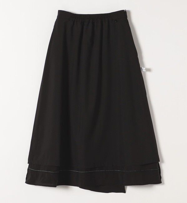 quaranciel「quaranciel:〈洗濯機可能〉パイピング Aライン ラップ スカート」|スカート|
