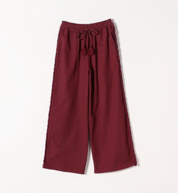 SHIPS any「bon_meur:〈手洗い可能〉ブレイド ロープ デザイン タッセル ワイド パンツ」|その他|