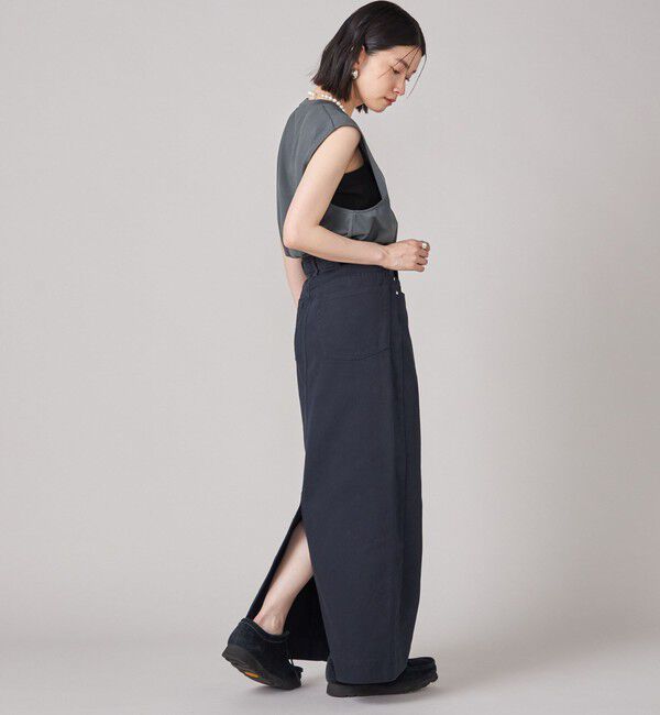 SHIPS for women「SHIPS NINE CASE:ロゴ ノースリーブ TEE」|Tシャツ・カットソー|