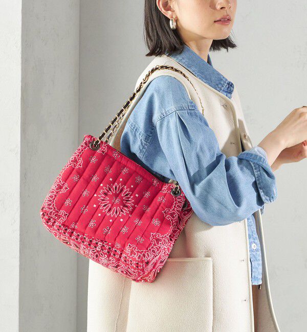 SHIPS for women「MALUS: バンダナ キルティング ショルダー バッグ」|ショルダー・メッセンジャー|