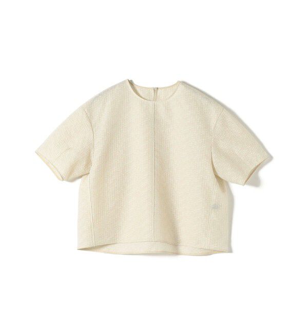 SHIPS for women「SHIPS Primary Navy Label:〈手洗い可能〉シアー ジャカード TEE ブラウス」|シャツ・ブラウス|ベージュ