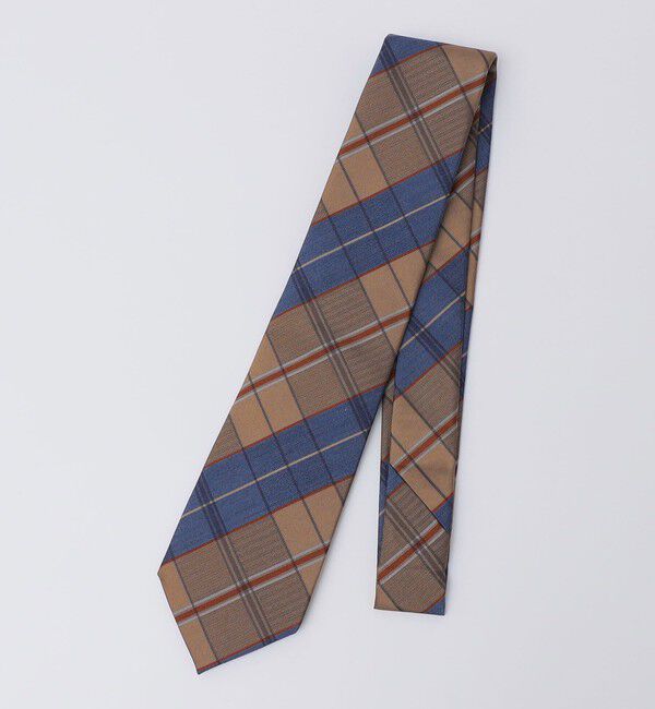 SHIPS「SHIPS: シルク デラヴェ チェック ネクタイ」|ネクタイ・蝶ネクタイ|ロイヤルブルー