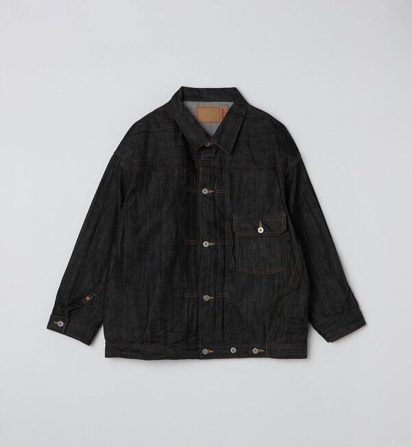 SHIPS「SKEWed: EL DORADO JACKET LV」|デニムジャケット|ブラック