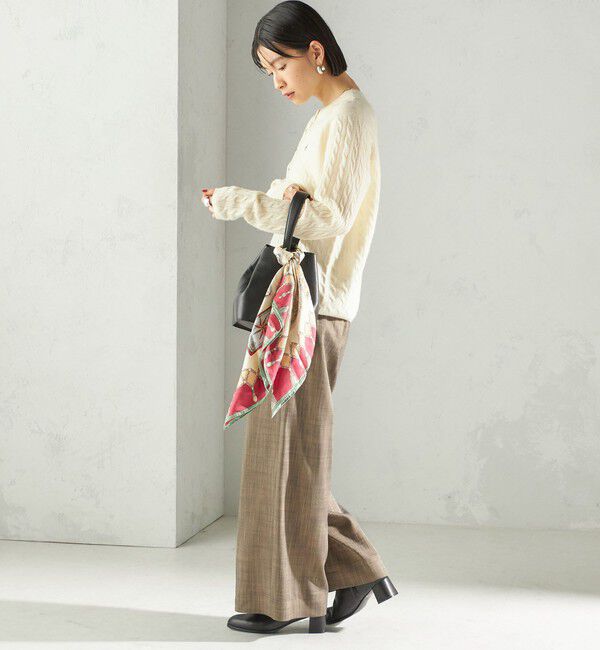 SHIPS for women「カシミヤ 細 ケーブル クルーネック カーディガン」|カーディガン|