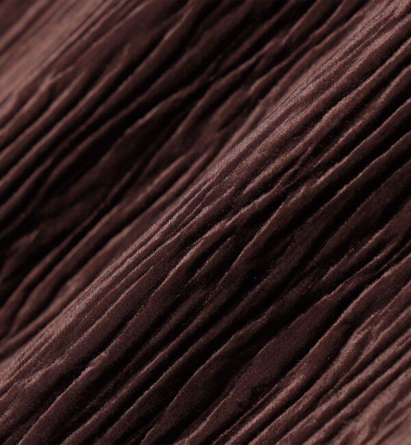 SHIPS Colors 「SHIPS Colors:〈手洗い可能〉ポリエステル ベロア プリーツ タイトスカート」|スカート|