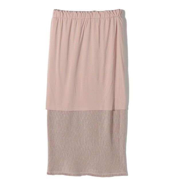 SHIPS Colors 「SHIPS Colors:〈手洗い可能〉ポリエステル ベロア プリーツ タイトスカート」|スカート|