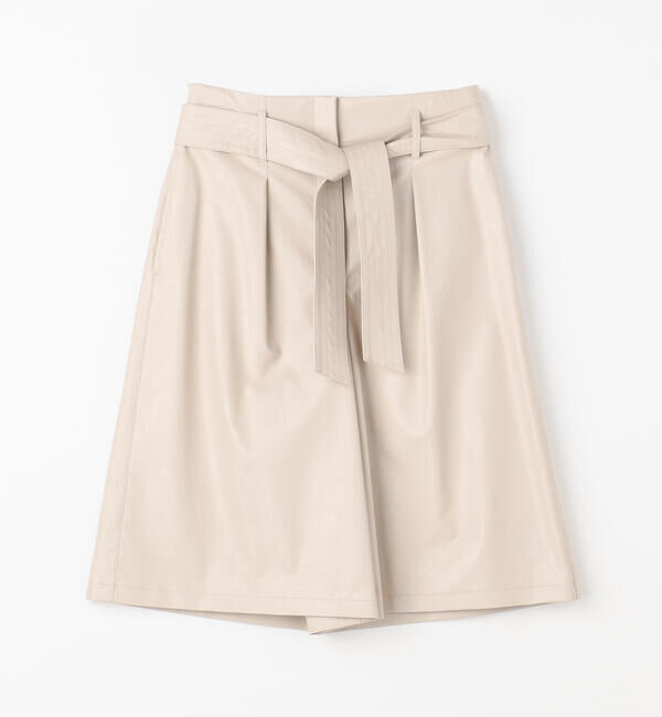 Ballsey「レザーライクウェットクロス ハイウエストハーフパンツ」|その他|