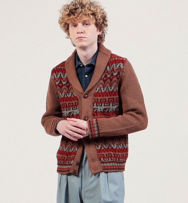 TOMORROWLAND BUYING WEAR「Raffa Molina アルパカ ショールカラーカーディガン」|カーディガン|