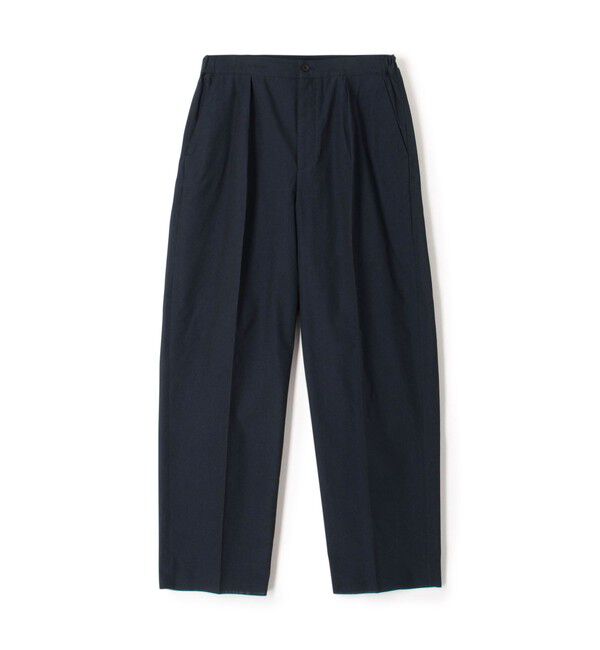 TOMORROWLAND MENS「クレープコットン サイドシャーリングイージーパンツ」|その他|69 ネイビー