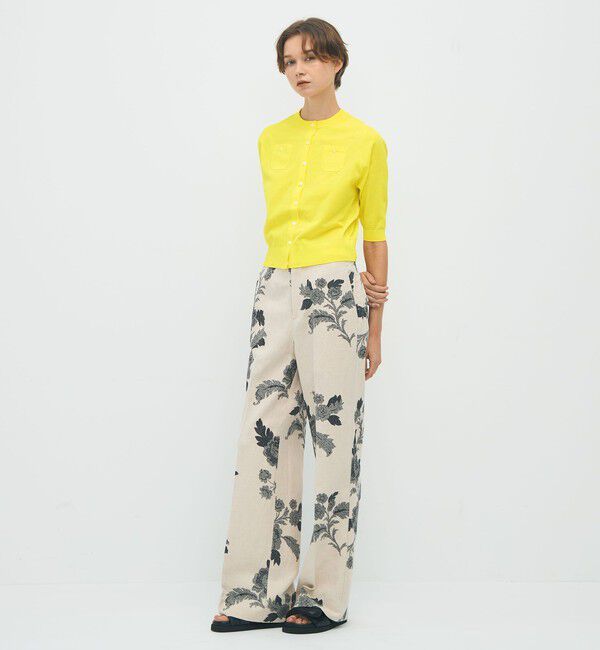 CABaN「ファインポリエステル ハーフスリーブポケットカーディガン」|カーディガン|