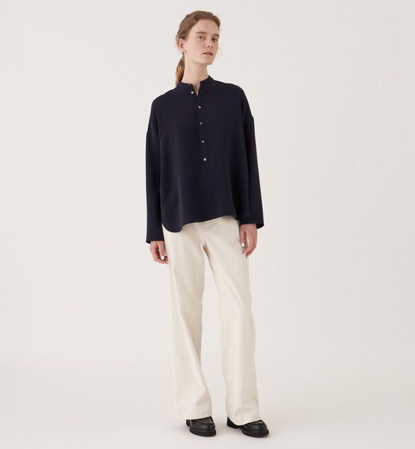GALERIE VIE「ダブルクロス ワイドプルオーバーシャツ」|シャツ・ブラウス|
