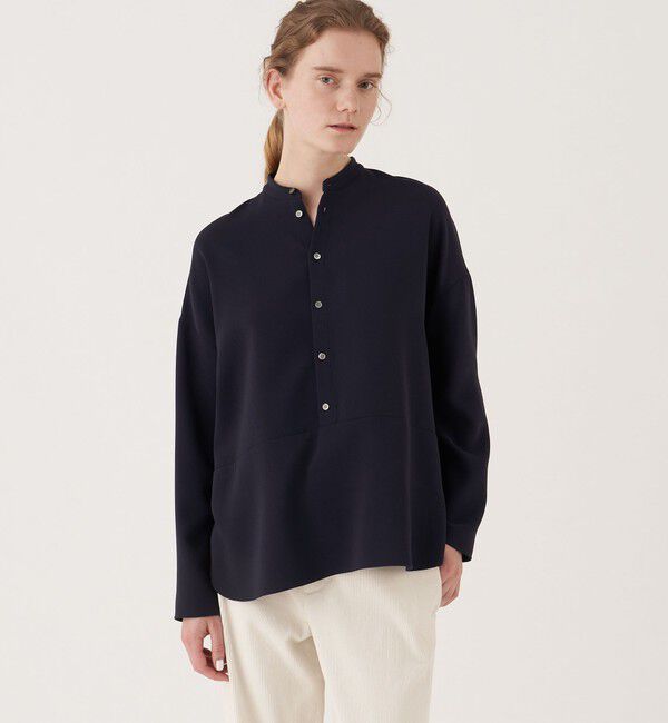 GALERIE VIE「ダブルクロス ワイドプルオーバーシャツ」|シャツ・ブラウス|