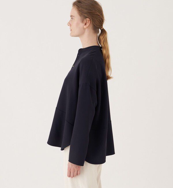 GALERIE VIE「ダブルクロス ワイドプルオーバーシャツ」|シャツ・ブラウス|