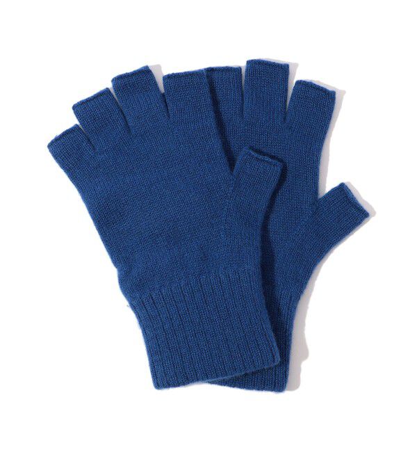 TOMORROWLAND GOODS「TOMORROWLAND カシミヤ フィンガーレスグローブ」|手袋|65 ブルー
