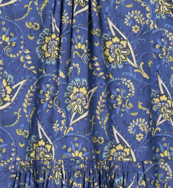 SOULEIADO「コットンサテンプリント チュニックブラウス」|シャツ・ブラウス|