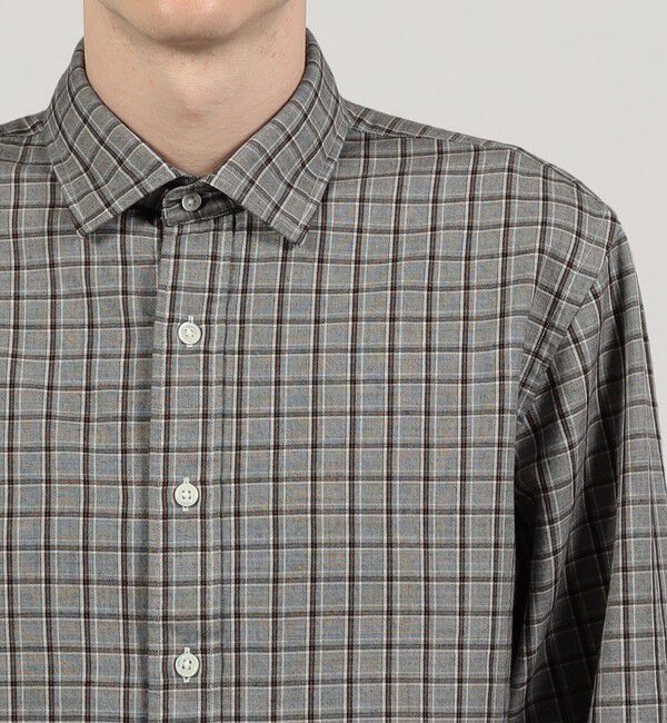 TOMORROWLAND MENS「ウールコットンビエラ セミワイドカラーシャツ」|シャツ・ブラウス|