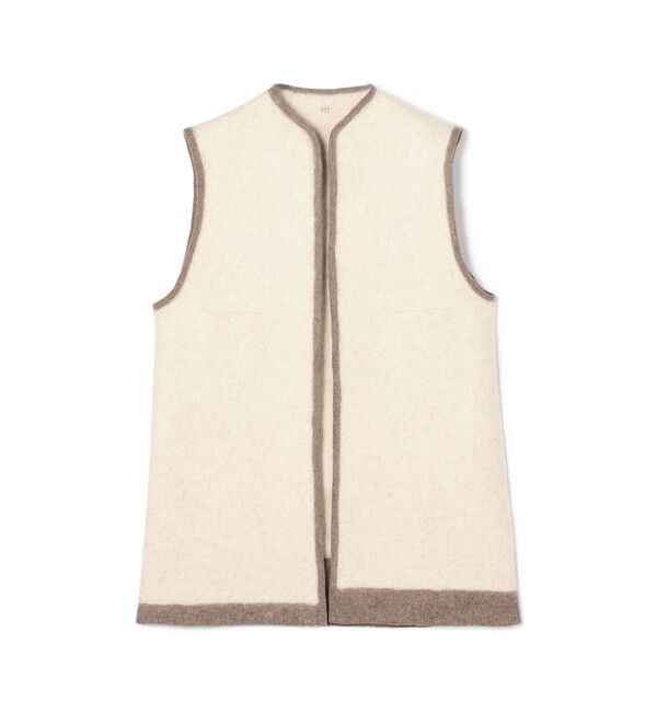 TOMORROWLAND GOODS「Norlha Long Flet ベスト」|ベスト・ジレ|12 ホワイト系