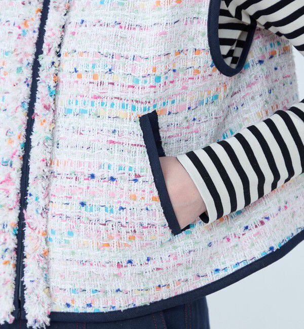 TOMORROWLAND collection「パステルファンシー デニムコンビジレ」|ベスト・ジレ|