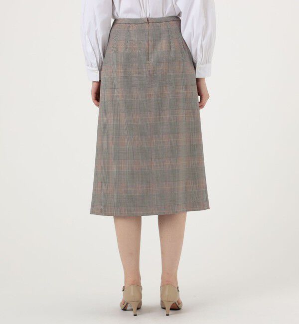 TOMORROWLAND collection「マルチグレンチェック アシンメトリープリーツスカート」|スカート|