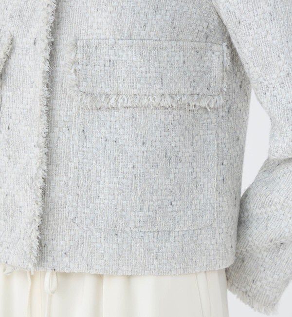 Ballsey「Lychee クルーネックジャケット」|ノーカラージャケット|