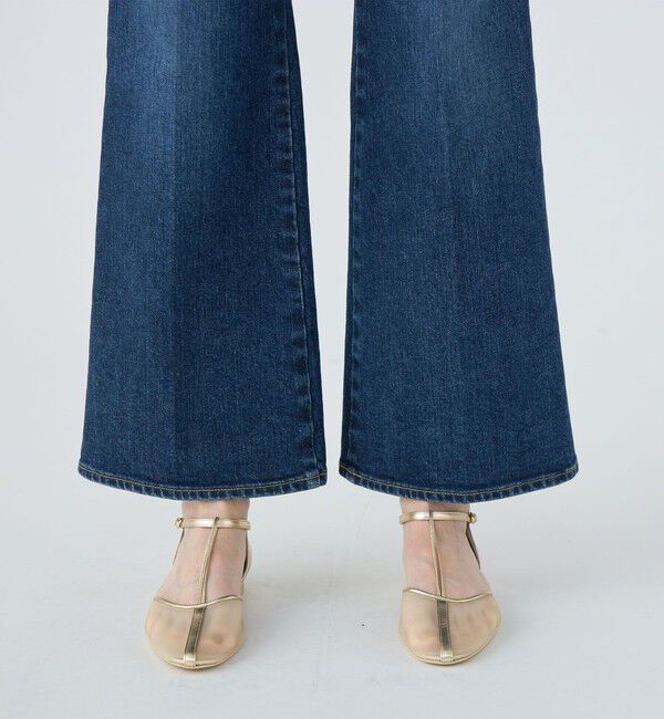 MACPHEE「ストレッチデニム フレアパンツ」|デニム|