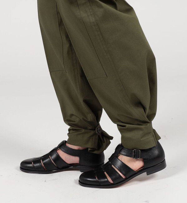 TOMORROWLAND BUYING WEAR「TANGENT 70`s Dutch Army コットン ワイドパンツ」|カーゴ|