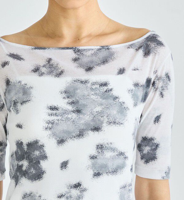 Edition「フラワープリント ハーフスリーブトップス」|Tシャツ・カットソー|