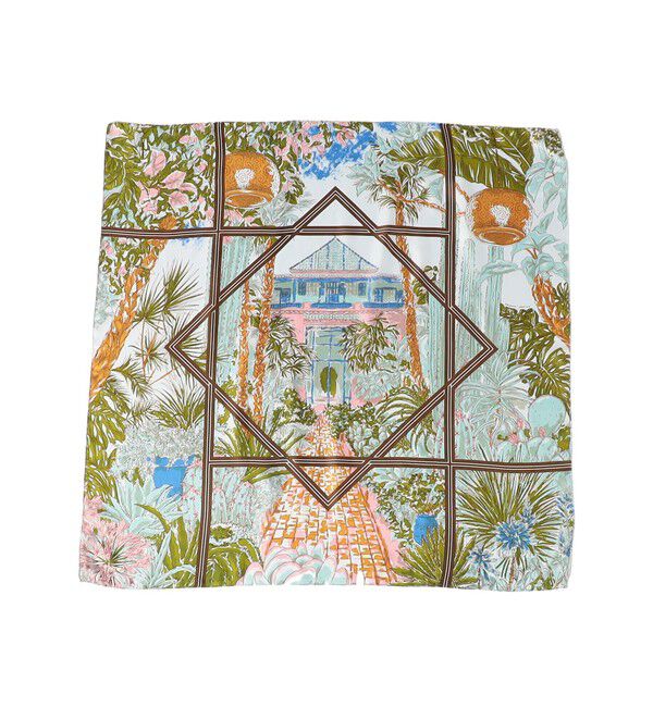 TOMORROWLAND GOODS「manipuri GARDEN シルクスカーフ」|バンダナ・スカーフ|