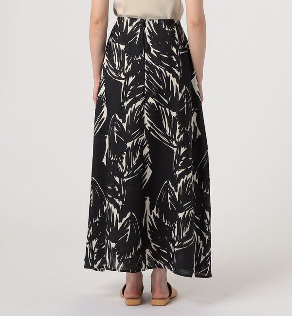 TOMORROWLAND GOODS「WRITEWELL　リーフパターンロングスカート」|フレア|