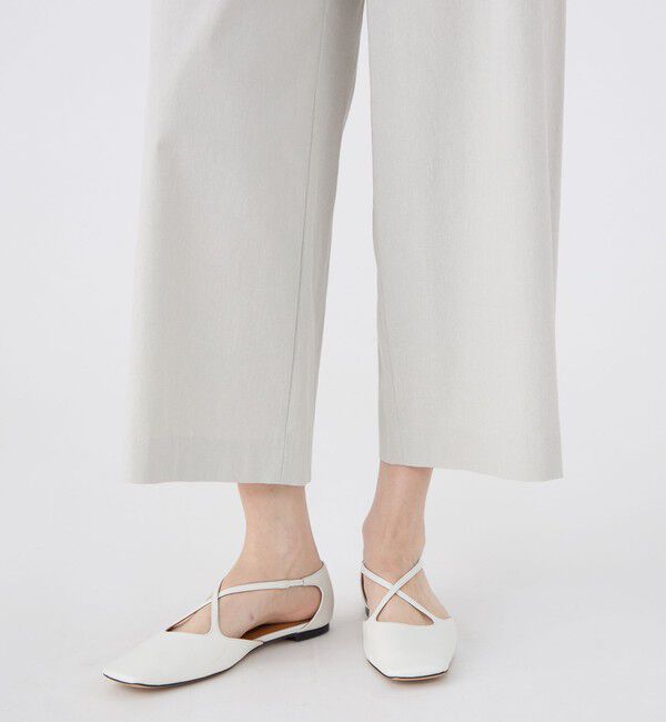 MACPHEE「ナチュラルスラブストレッチ セミワイドパンツ」|その他|