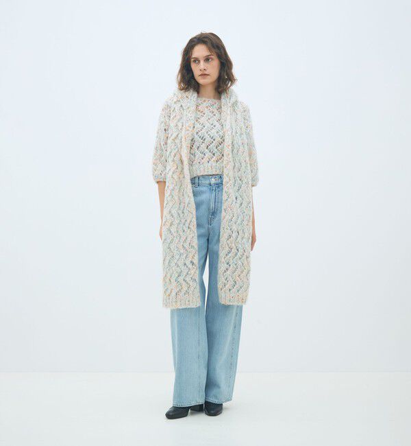 MACPHEE「カラーハンドハーフスリーブプルオーバー」|ニット・セーター|