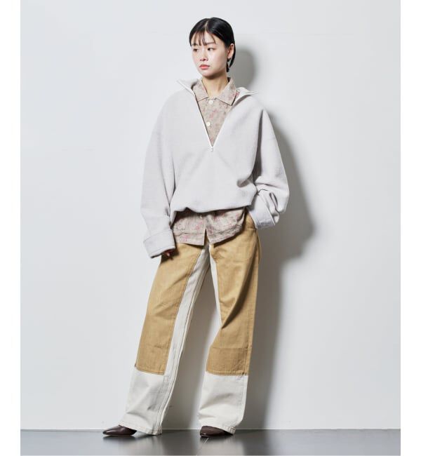  「FELTED WOOL HALF ZIP TOP：カットソー」|Tシャツ・カットソー|