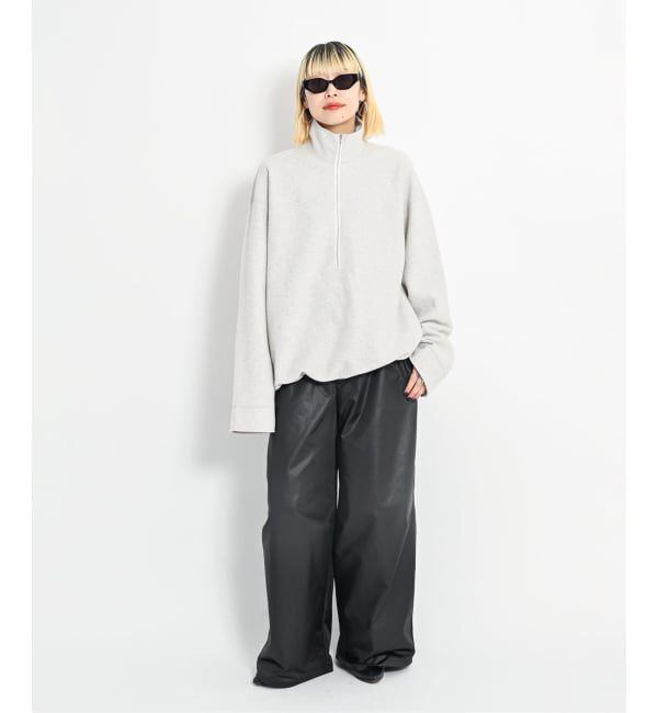  「FELTED WOOL HALF ZIP TOP：カットソー」|Tシャツ・カットソー|