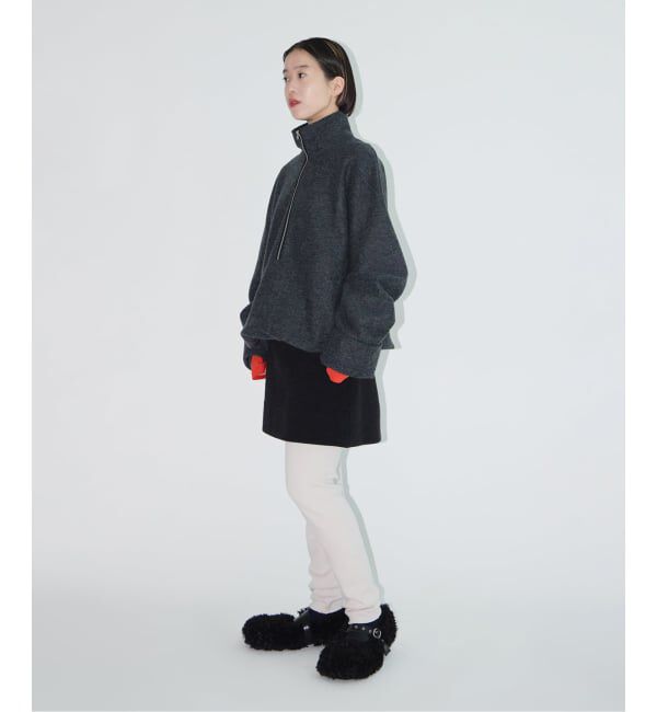  「FELTED WOOL HALF ZIP TOP：カットソー」|Tシャツ・カットソー|