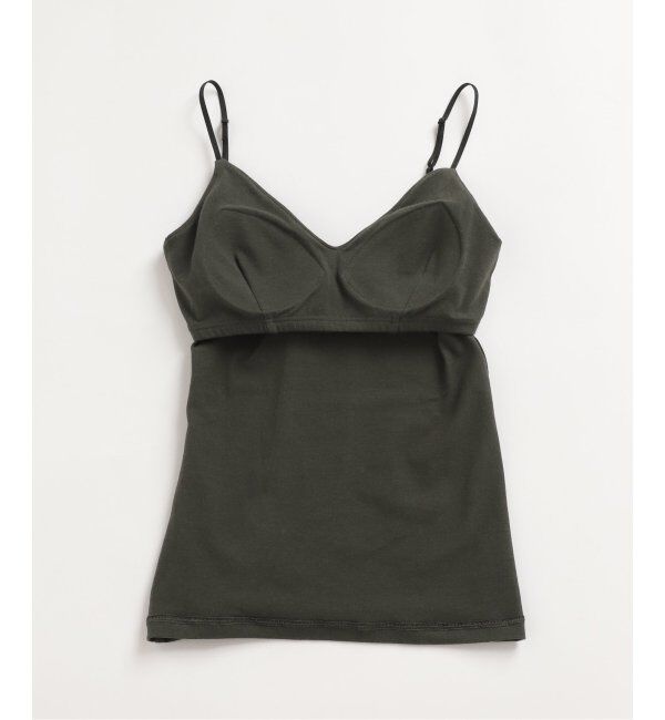 EMILYWEEK「【RESET】オーガニックコットン混 ブラキャミソール（グレー、グリーン）」|インナー|