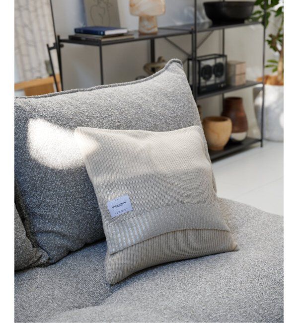 journal standard Furniture「SILVER PRINT KNIT CUSHION　クッションカバー 45cm」|クッション・クッションカバー|
